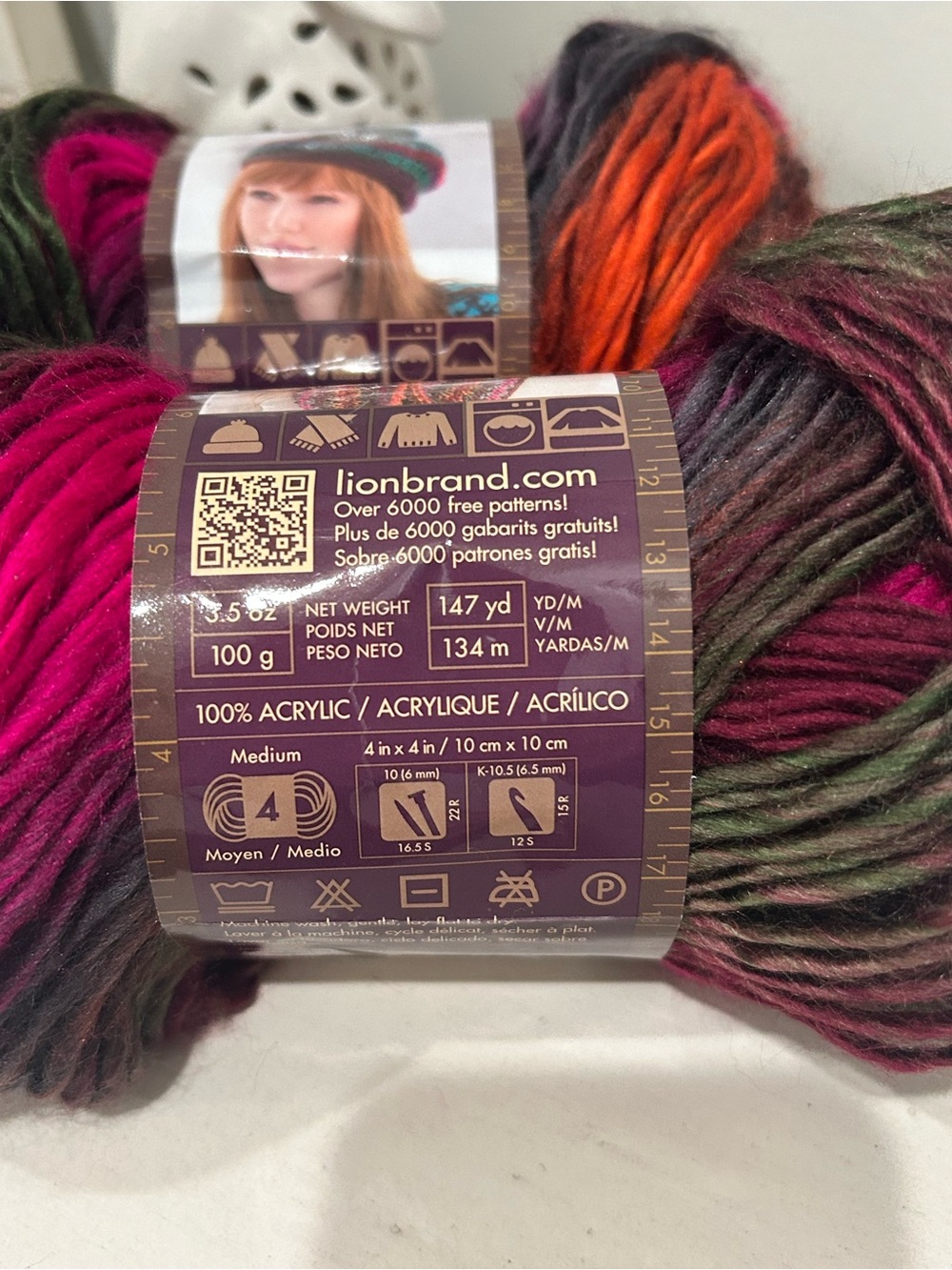 Lion Brand Landscapes Tropics Multicolor Yarn 2 Skeins sold together BRAND NEW - Picture 4 of 8